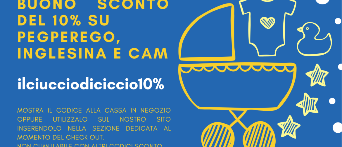 Codice sconto pegperego inglesina cam